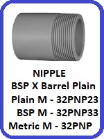 NIPPLE TEE POLYPROPYLENE BEIGE STANDARD FITTINGS FOR PIPE