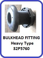 HEAVY POLYPROPYLENE BULKHEAD FITTING