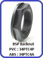 PVC BACKNUT 34PTC4P 34PTC4A