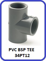 THREADED PVC TEE 34PT12