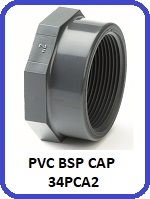 THREADED PVC CAP 34PCA2
