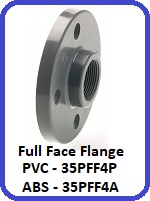 Flanges FF Full Faced PVC 35PFF4P & ABS 35PFF4A