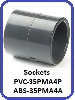 Plain PVC 35PMA4P & ABS Socket 35PM4PA 