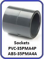 Plain PVC 35PMA4P & ABS Socket 35PM4PA