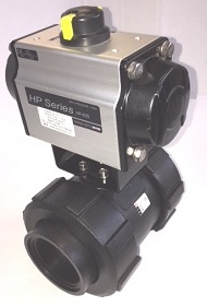 PP BLACK BALL VALVES WITH ACTUATOR