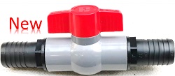 2 Way PVC Hose Valve with PP Barbs