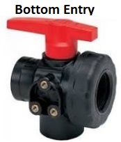 BALL VALVE L PORT BOTTOM ENTRY