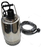 2" RS SS SUBMERSIBLE WAST PUMP 230V, 350/16 LM/HM